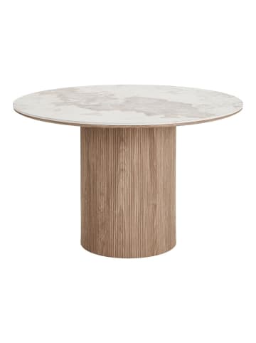 ebuy24 Essgruppe Isa Weiß, Dunkelbraun 120 x 120 cm