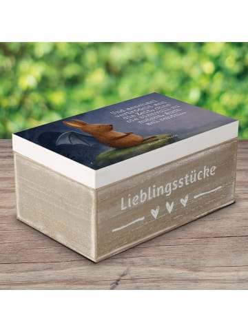 Mr. & Mrs. Panda Kiste Fledermaus Sitzen Design mit Spruch in Weiß