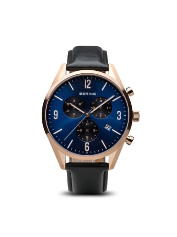 Bering Armbanduhr Classic  Rose Gold in schwarz