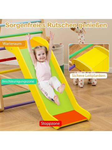 COSTWAY Klettergerüst Indoor 4 in 1 in Bunt