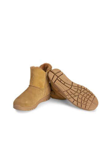 VITAFORM Veloursleder & Doubleface Stiefeletten in camel