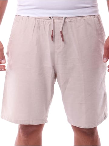 RESLAD Baumwollhose Freizeithose kurz in beige