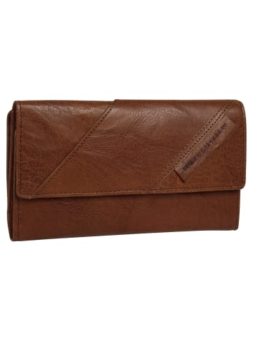 SPIKES & SPARROW Geldbörse echt Leder in cognac