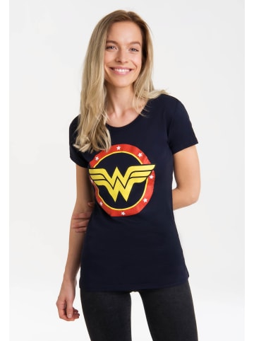 Logoshirt T-Shirts Wonder Woman Circle Logo in dunkelblau