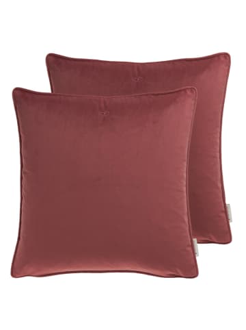 Tom Tailor TT Kissenhülle 2er Set VelvetSignature 45 x 45 cm in Rose