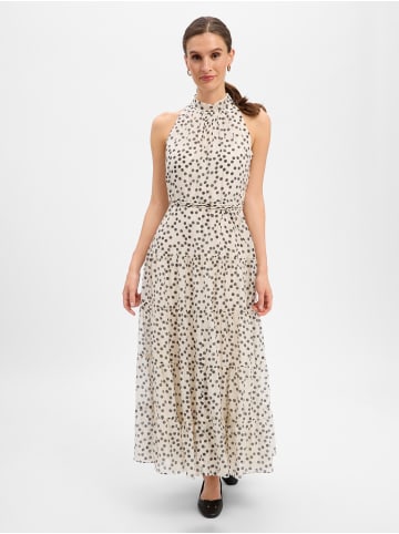 Marie Lund Maxikleid in ecru schwarz - 0001