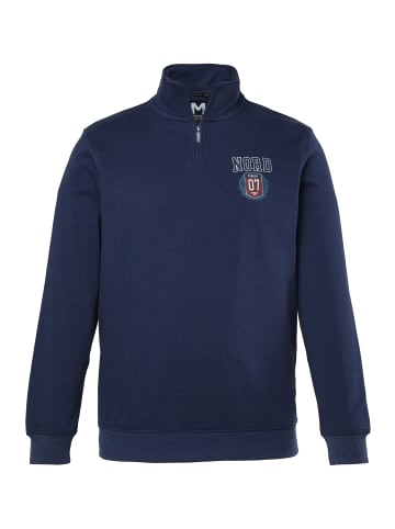 Men Plus Sweatshirt in navy blau