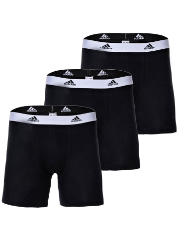 adidas Boxershort 3er Pack in Schwarz/Weiß