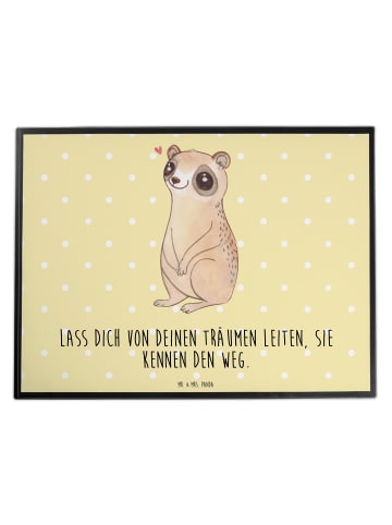 Mr. & Mrs. Panda schreibtischunterlage Plumplori Glücklich mit S... in Gelb Pastell