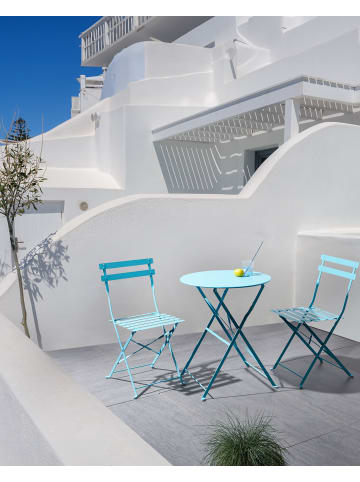 Beliani 3-tlg Bistro Set FIORI in Blau