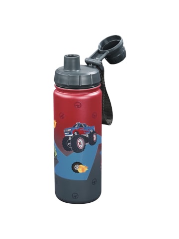 Step by Step Isolierte Edelstahl-Trinkflasche in Car