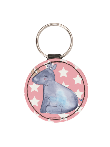 Mr. & Mrs. Panda Anhänger Einhorn Nashorn ohne Spruch in Rot Pastell