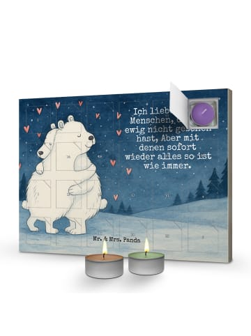 Mr. & Mrs. Panda adventskalender kerzen Eisbär Umarmen Design mi... in Weiß