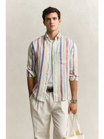 Gant Hemd in ecru mehrfarbig