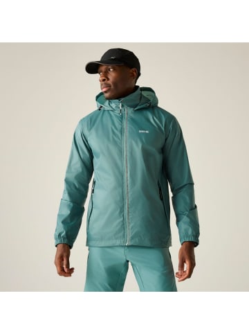 Regatta Regenjacke Wasserdicht packbar mit Kapuze in blau