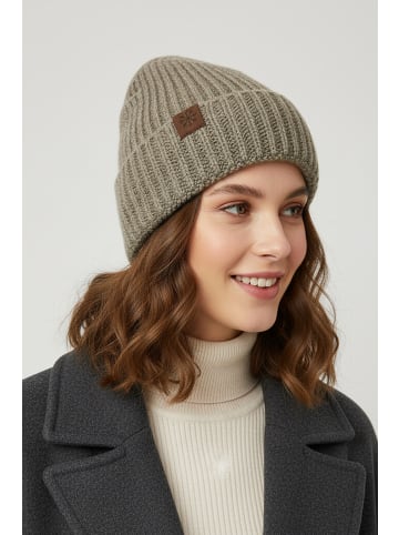 Faera Strickmütze warmes Design in Braun