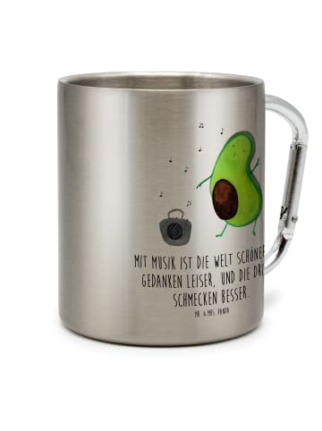 Mr. & Mrs. Panda Tasse Avocado Tanzen mit Spruch in Silber
