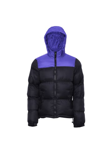 ALEKO Wattierte Steppjacke in Schwarz Kobalt