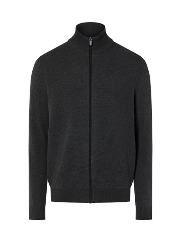 Nils Sundström Strickjacke in schwarz grau - 0001