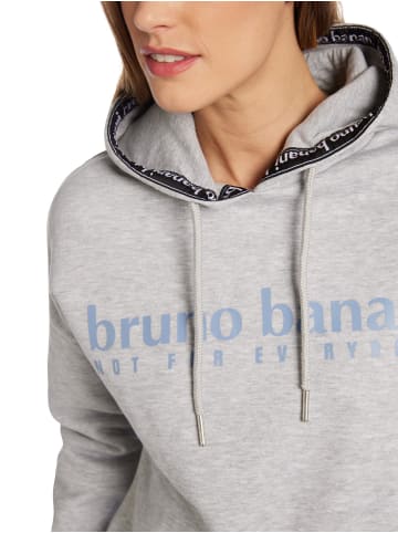 Bruno Banani Hoodie ohne Reißverschluss Calderon in Grau / Melange