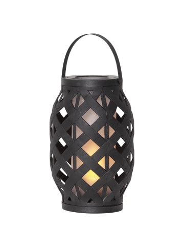 STAR Trading Batterie Laterne Flame Lantern, 23cm, schwarz