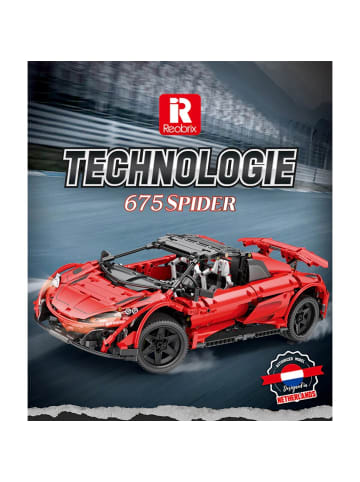 Reobrix 11002-D Sportwagen Cabrio Klemmbaustein Modell RC 1886 Teile
