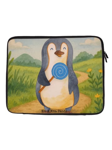 Mr. & Mrs. Panda Laptoptasche Pinguin Lolli Design ohne Spruch in Weiß