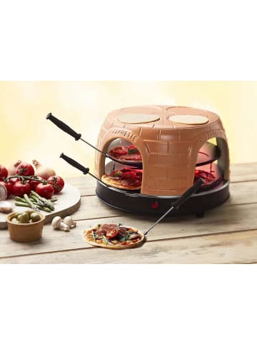Emerio Pizza-Ofen, PIZZARETTE PO-116124.1 für 8 Personen Mini-Pizza