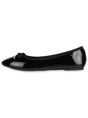 VAN HILL Klassische Ballerinas Meadow in Schwarz Lack