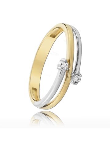 BALIA 333 Gelbgold - 8 Karat, 333 Weißgold - 8 Karat Damen Ringe Boho 60 (19,1)