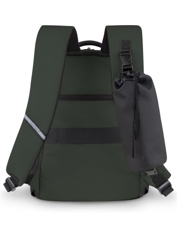 normani Erweiterbarer Handgepäck-Rucksack mit Flaschentasche in Oliv