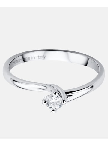 Diamant L'éternel Ring aus 750 Weißgold mit 0.12 Karat Diamant