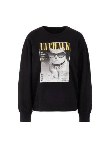 MARC CAIN SPORTS Sweatshirt mit ikonischem Print in Black New