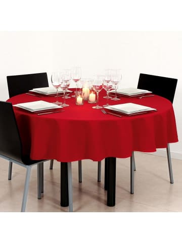 Atmosphera Créateur d'intérieur Tischdecke in Dunkelrot, Ø 180 cm