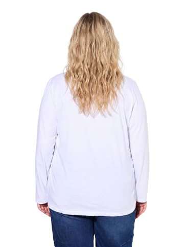 Ulla Popken Shirt in schneeweiß