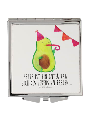 Mr. & Mrs. Panda Schminkspiegel Avocado Party mit Spruch in Weiß