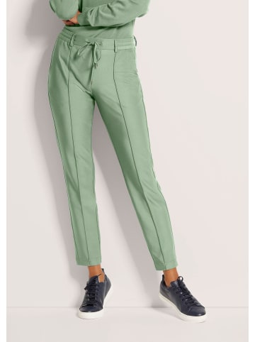 MADELEINE Stretchhose mit Tunnelzug in eisgrün