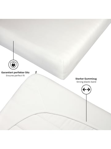 Schöner Wohnen Kollektion Spannbettlaken BASIC in Weiß