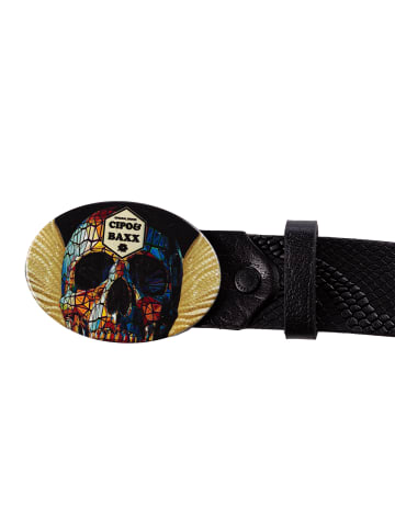 Cipo & Baxx Gürtel 100cm x 3,8 in Black