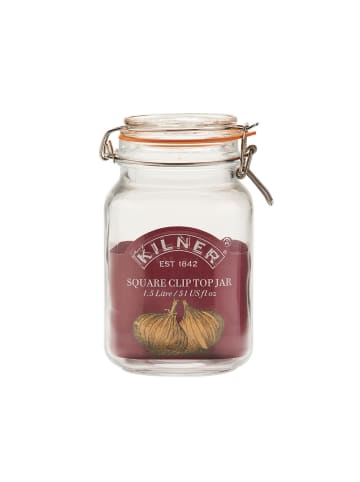 Kilner KILNER | Einkochglas, CLIP SQUARE, klar, 1,5 L