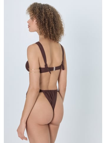 LSCN BY LASCANA Triangel-Bikini-Top in braun