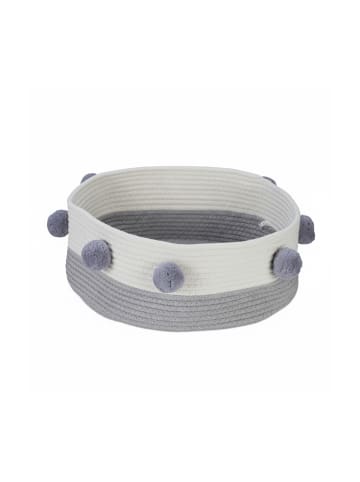 relaxdays Katzenbett in Grau/ Weiß - (H)16,5 x Ø41 cm