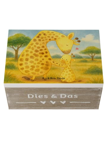 Mr. & Mrs. Panda Erinnerungskiste Giraffe Kind Design ohne Spruch in Weiß