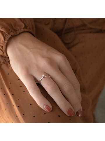 Trilani Ring Sterling Silber Zirkonia in roségold