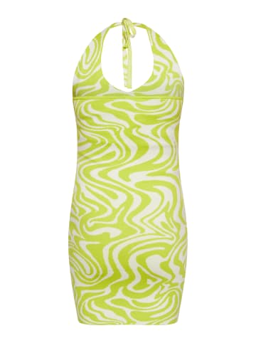 Swirly Damen Kleid in WOLLWEISS LIMETTE