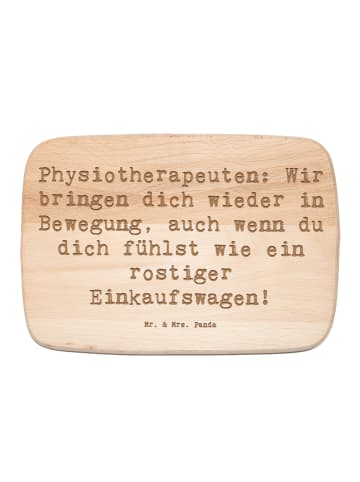 Mr. & Mrs. Panda Schneidebrett Holz Spruch Physiotherapeut Beweg... in Transparent