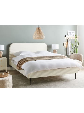Beliani 2-tlg Doppelbett FLAYAT in Weiß/Schwarz