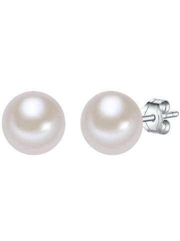 Valero Pearls Perlen-Ohrstecker aus Sterling Silber mit Süßwasser-Zuchtperle in weiß