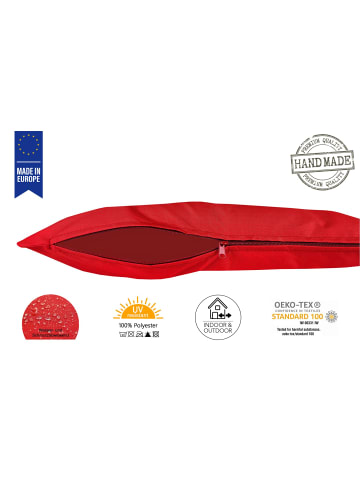 JACK 2er Set Outdoor Kissenhülle 60x60cm Uni in Rot