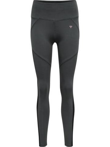 Hummel Sportleggings "Hmlnorma High Waist Tights" in Grau